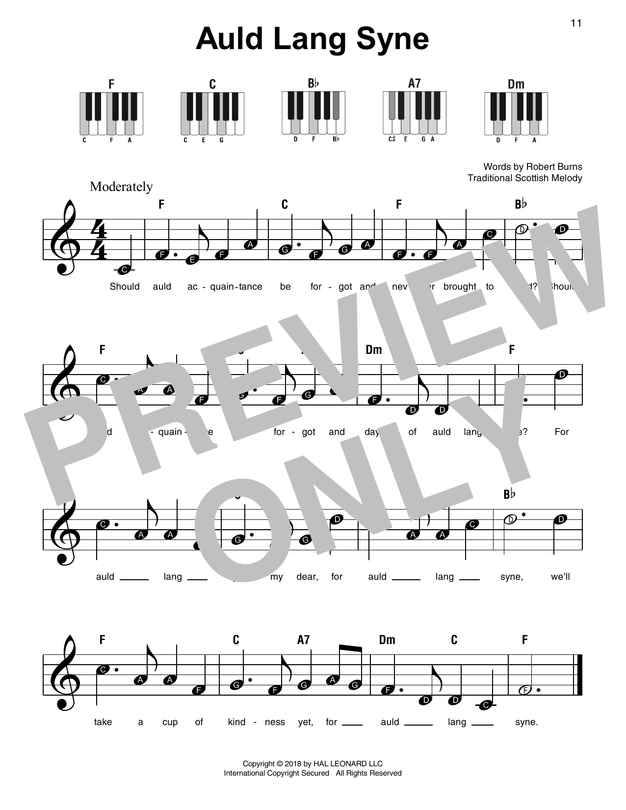 Preview Traditional Auld Lang Syne Folk sheet music, notes and chords for Super Easy Piano, SKU: 253703 sheet music, piano notes, chords, guitar tabs, score, transpose, transcribe, how to play, guide, download, learn, tutorial, progression, song, artist, awards, billboard, mtv, vh1, tour, single, album, release