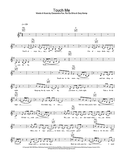 Preview Rui Da Silva Touch Me Pop sheet music, notes and chords for Melody Line, Lyrics & Chords, SKU: 25824 sheet music, piano notes, chords, guitar tabs, score, transpose, transcribe, how to play, guide, download, learn, tutorial, progression, song, artist, awards, billboard, mtv, vh1, tour, single, album, release