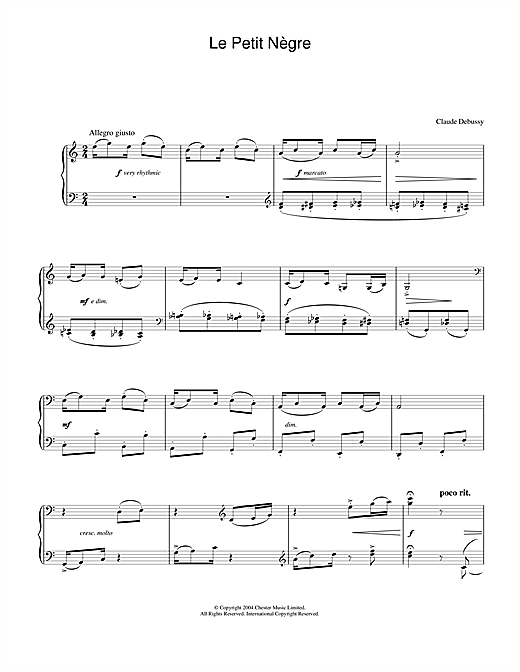 Preview Claude Debussy Le Petit N??gre Post-1900 sheet music, notes and chords for Piano, SKU: 28414 sheet music, piano notes, chords, guitar tabs, score, transpose, transcribe, how to play, guide, download, learn, tutorial, progression, song, artist, awards, billboard, mtv, vh1, tour, single, album, release