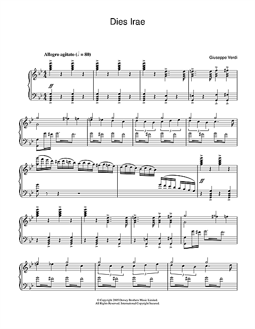 Giuseppe Verdi Dies Irae From Requiem Sheet Music Download Pdf Score 32052