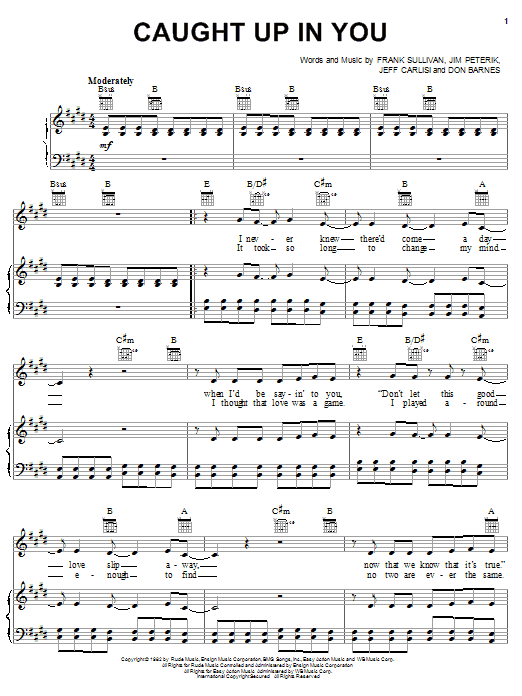 Caught Up In You sheet music