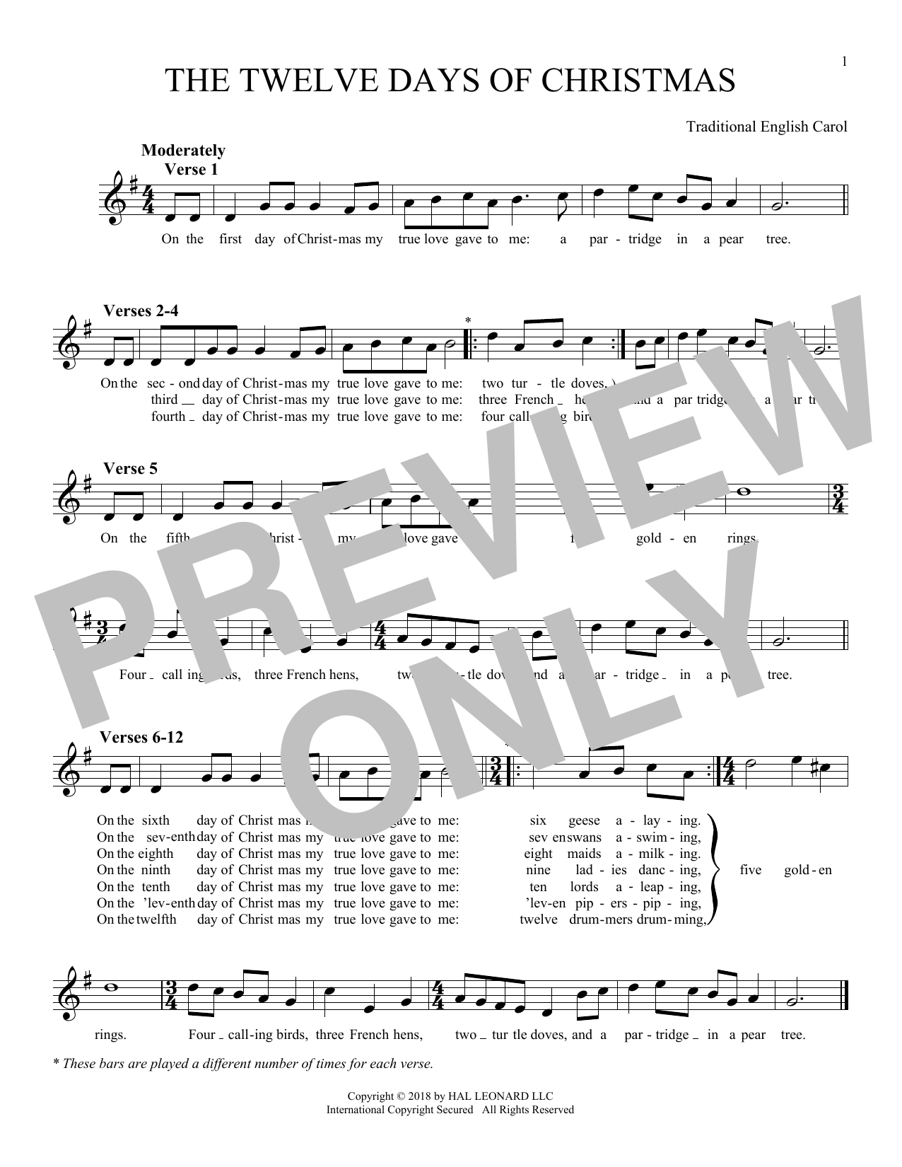 Preview Traditional English Carol The Twelve Days Of Christmas Christmas sheet music, notes and chords for OCRNA, SKU: 403757 sheet music, piano notes, chords, guitar tabs, score, transpose, transcribe, how to play, guide, download, learn, tutorial, progression, song, artist, awards, billboard, mtv, vh1, tour, single, album, release