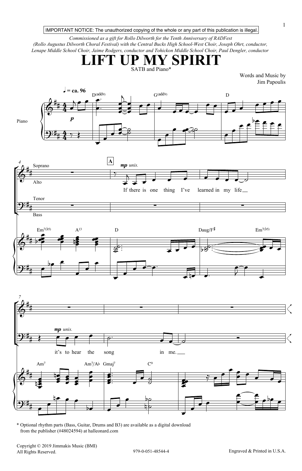 Preview Jim Papoulis Lift Up My Spirit Concert sheet music, notes and chords for SATB Choir, SKU: 410410 sheet music, piano notes, chords, guitar tabs, score, transpose, transcribe, how to play, guide, download, learn, tutorial, progression, song, artist, awards, billboard, mtv, vh1, tour, single, album, release