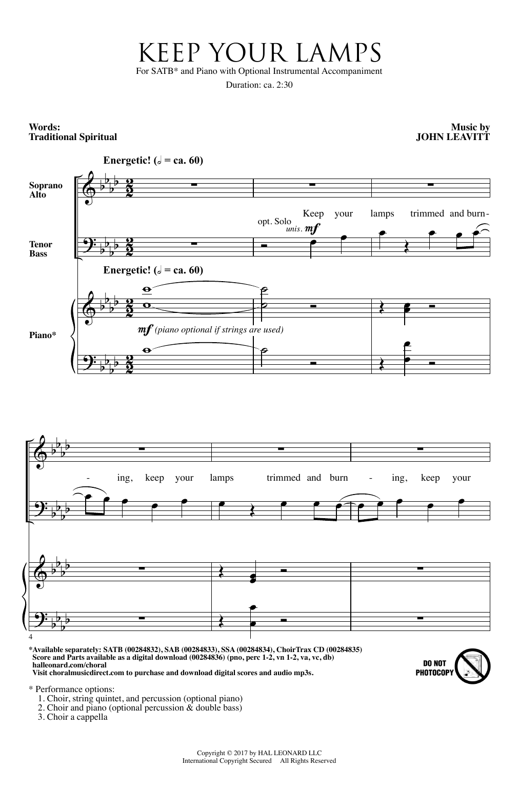 Preview John Leavitt Keep Your Lamps Trimmed And Burning Collection sheet music, notes and chords for SATB Choir, SKU: 410466 sheet music, piano notes, chords, guitar tabs, score, transpose, transcribe, how to play, guide, download, learn, tutorial, progression, song, artist, awards, billboard, mtv, vh1, tour, single, album, release