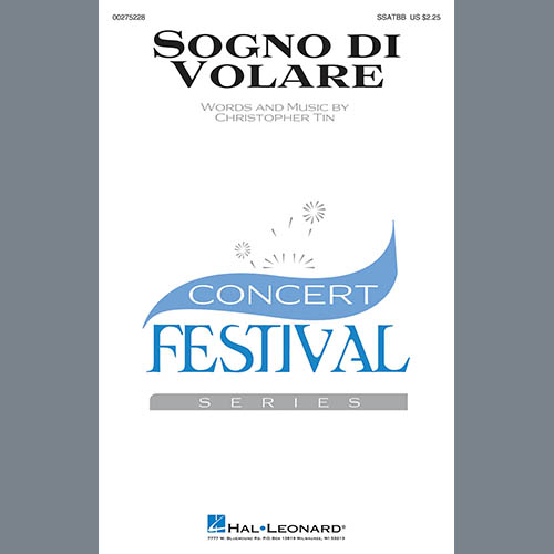 Christopher Tin Christopher Tin, Sogno Di Volare, SATB Choir