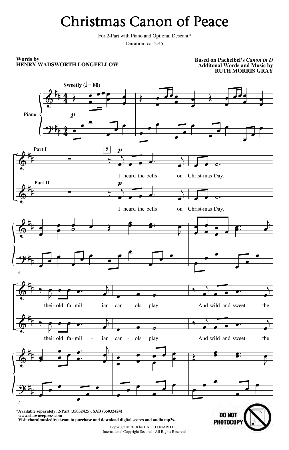 Preview Johann Pachelbel Christmas Cannon Of Peace Christmas sheet music, notes and chords for 2-Part Choir, SKU: 410516 sheet music, piano notes, chords, guitar tabs, score, transpose, transcribe, how to play, guide, download, learn, tutorial, progression, song, artist, awards, billboard, mtv, vh1, tour, single, album, release