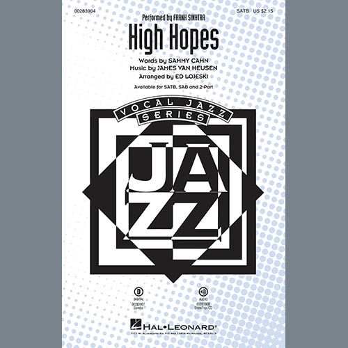 Frank Sinatra Frank Sinatra, High Hopes (arr. Ed Lojeski) - Bb Trumpet 2, Choir Instrumental Pak