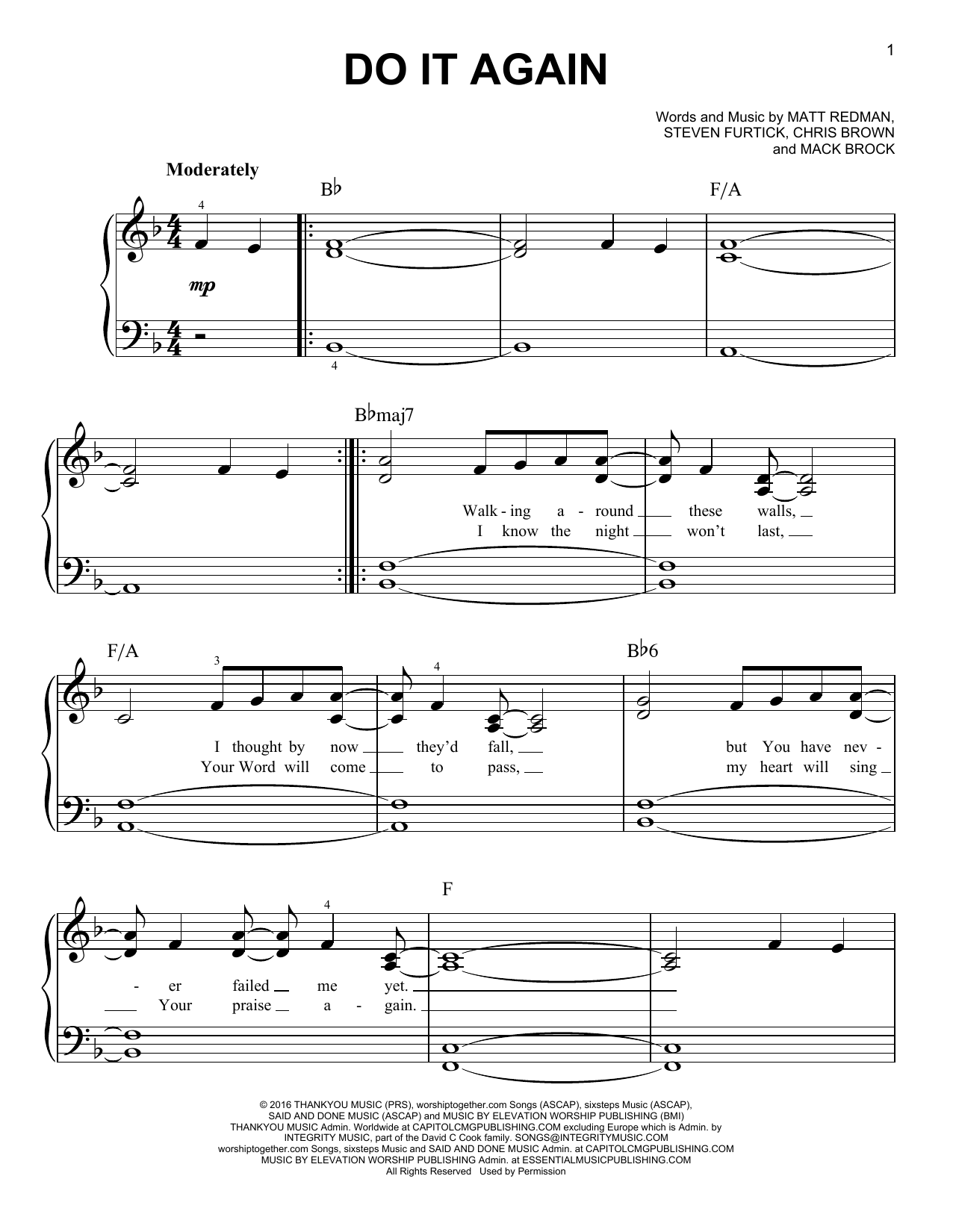 Beginner Piano Chords For Worship Songs Piano Sheet Music With Letters