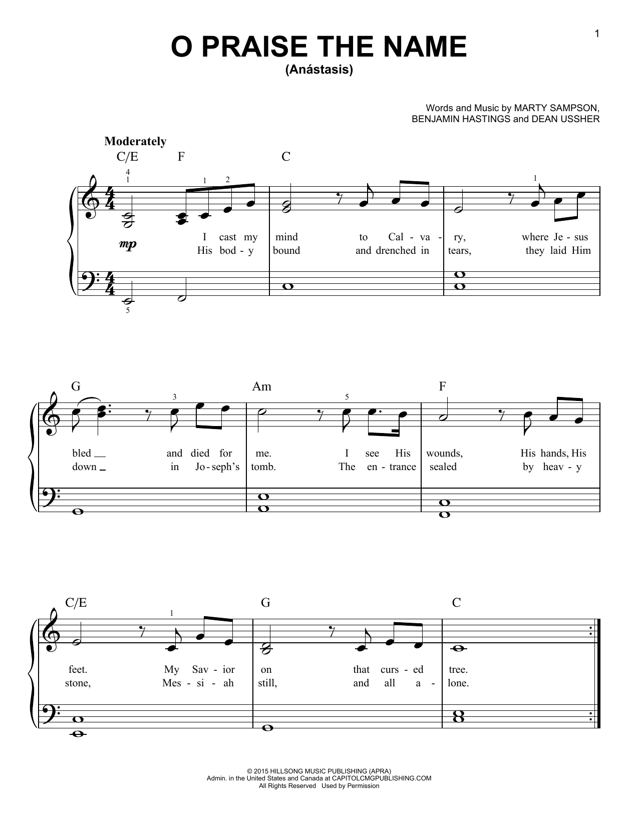 Elevation Worship O Come To The Altar Chords, Sheet Music. 