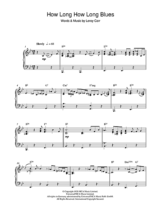 Preview Ray Charles How Long How Long Blues Blues sheet music, notes and chords for Piano, SKU: 42243 sheet music, piano notes, chords, guitar tabs, score, transpose, transcribe, how to play, guide, download, learn, tutorial, progression, song, artist, awards, billboard, mtv, vh1, tour, single, album, release
