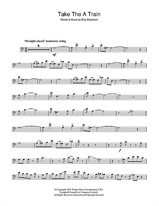 Duke Ellington Take The A Train Sheet Music Download Pdf Score