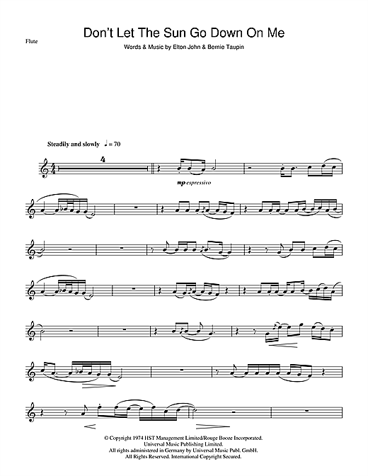 Elton John Don T Let The Sun Go Down On Me Sheet Music Download Pdf Score