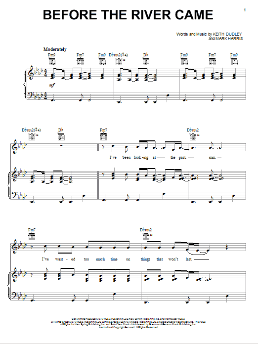 4Him Before The River Came Sheet Music Notes & Chords for Piano, Vocal & Guitar (Right-Hand Melody) - Download or Print PDF 4Him Before The River Came Sheet Music Notes & Chords for Piano, Vocal & Guitar (Right-Hand Melody) - Download or Print PDF