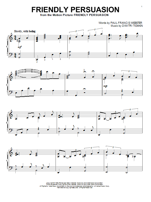 Preview Pat Boone Friendly Persuasion Pop sheet music, notes and chords for Piano, SKU: 63797 sheet music, piano notes, chords, guitar tabs, score, transpose, transcribe, how to play, guide, download, learn, tutorial, progression, song, artist, awards, billboard, mtv, vh1, tour, single, album, release