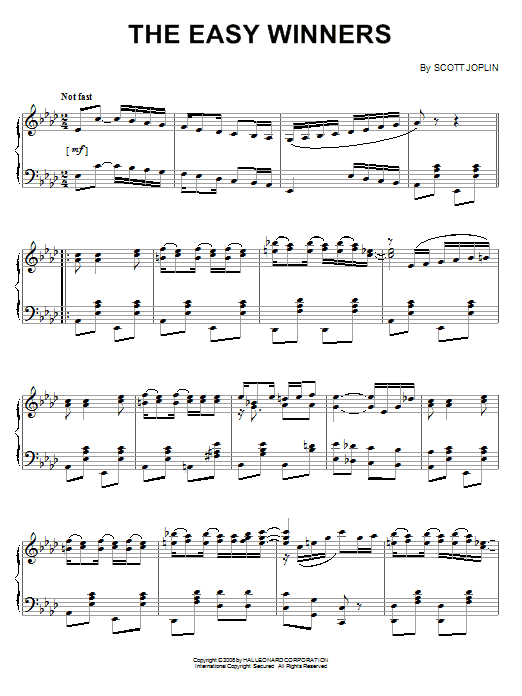 Preview Scott Joplin The Easy Winners Jazz sheet music, notes and chords for Piano, SKU: 65761 sheet music, piano notes, chords, guitar tabs, score, transpose, transcribe, how to play, guide, download, learn, tutorial, progression, song, artist, awards, billboard, mtv, vh1, tour, single, album, release