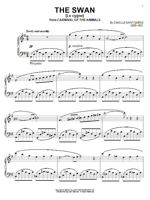 Preview Camille Saint-Saens The Swan (Le Cygne) Classical sheet music, notes and chords for Piano, SKU: 72240 sheet music, piano notes, chords, guitar tabs, score, transpose, transcribe, how to play, guide, download, learn, tutorial, progression, song, artist, awards, billboard, mtv, vh1, tour, single, album, release