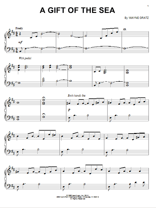 Preview Wayne Gratz A Gift Of The Sea Film and TV sheet music, notes and chords for Piano, SKU: 74785 sheet music, piano notes, chords, guitar tabs, score, transpose, transcribe, how to play, guide, download, learn, tutorial, progression, song, artist, awards, billboard, mtv, vh1, tour, single, album, release