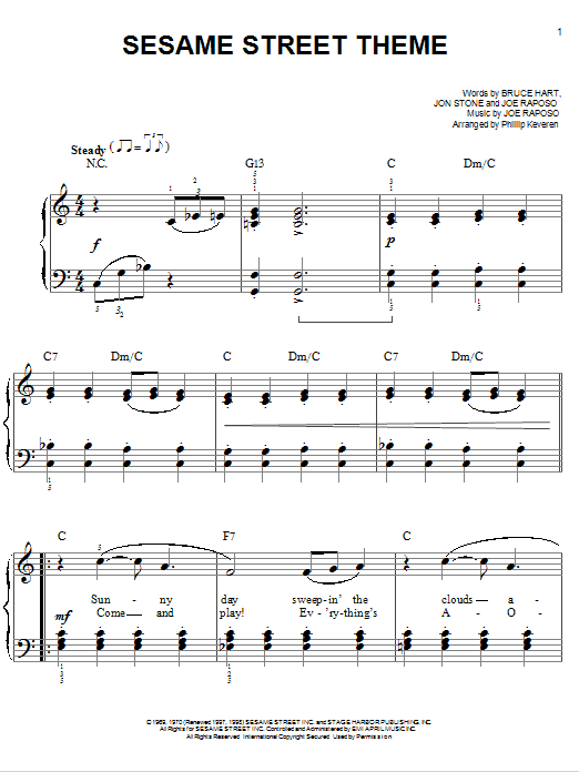 Sesame Street Theme Song Chords