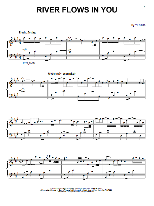 River Flows In You Piano Chords Easy Sheet And Chords Collection