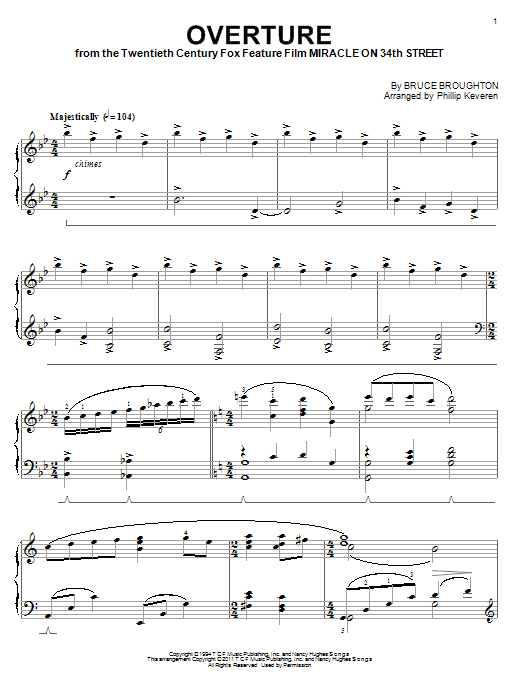 Preview Bruce Broughton Overture Christmas sheet music, notes and chords for Piano, SKU: 85338 sheet music, piano notes, chords, guitar tabs, score, transpose, transcribe, how to play, guide, download, learn, tutorial, progression, song, artist, awards, billboard, mtv, vh1, tour, single, album, release