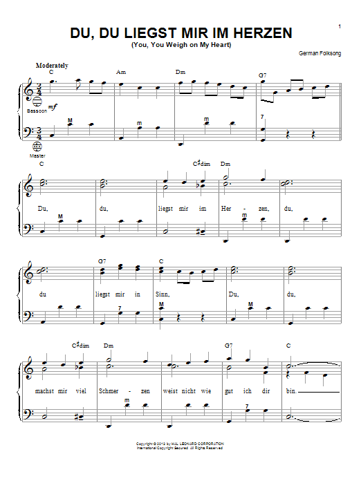 Preview Gary Meisner Du, Du Liegst Mir Im Herzen (You, You Weigh On My Heart) Folk sheet music, notes and chords for Accordion, SKU: 98479 sheet music, piano notes, chords, guitar tabs, score, transpose, transcribe, how to play, guide, download, learn, tutorial, progression, song, artist, awards, billboard, mtv, vh1, tour, single, album, release