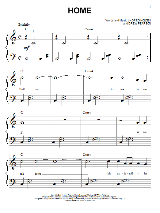 Phillip Phillips Home Chords Sheet Music Notes Download Pop Big