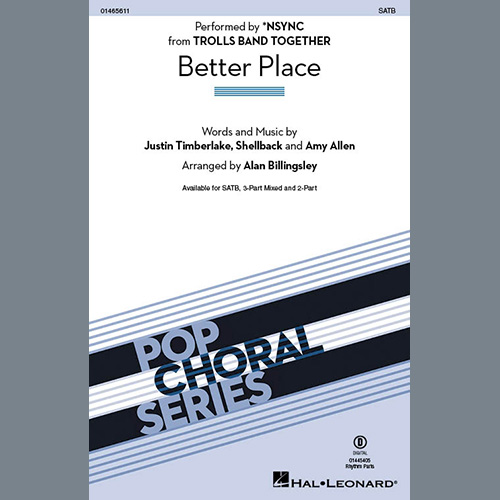 *NSYNC, Better Place (arr. Alan Billingsley), 3-Part Mixed Choir