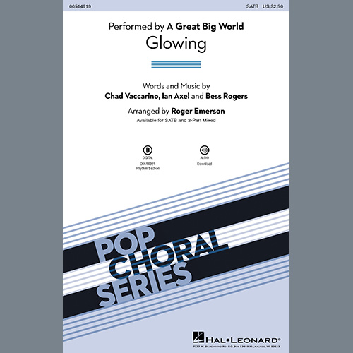 A Great Big World, Glowing (arr. Roger Emerson), 3-Part Mixed Choir