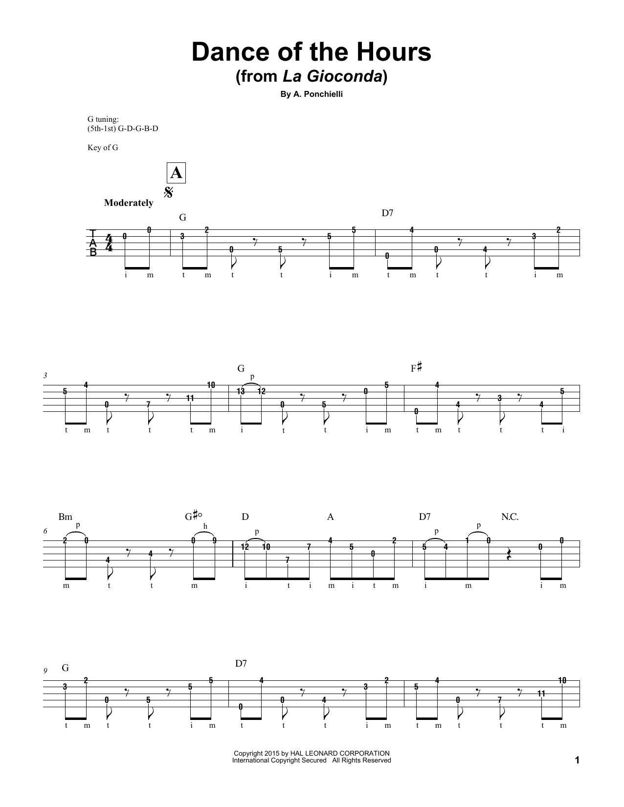 A. Ponchielli Dance Of The Hours Sheet Music Notes & Chords for Alto Saxophone - Download or Print PDF