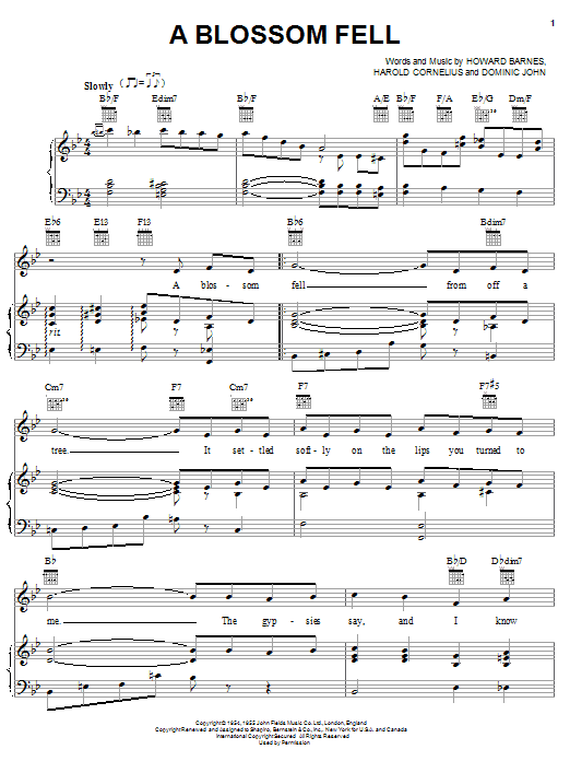 Preview Diana Krall A Blossom Fell Jazz sheet music, notes and chords for Piano, Vocal & Guitar, SKU: 23070 sheet music, piano notes, chords, guitar tabs, score, transpose, transcribe, how to play, guide, download, learn, tutorial, progression, song, artist, awards, billboard, mtv, vh1, tour, single, album, release