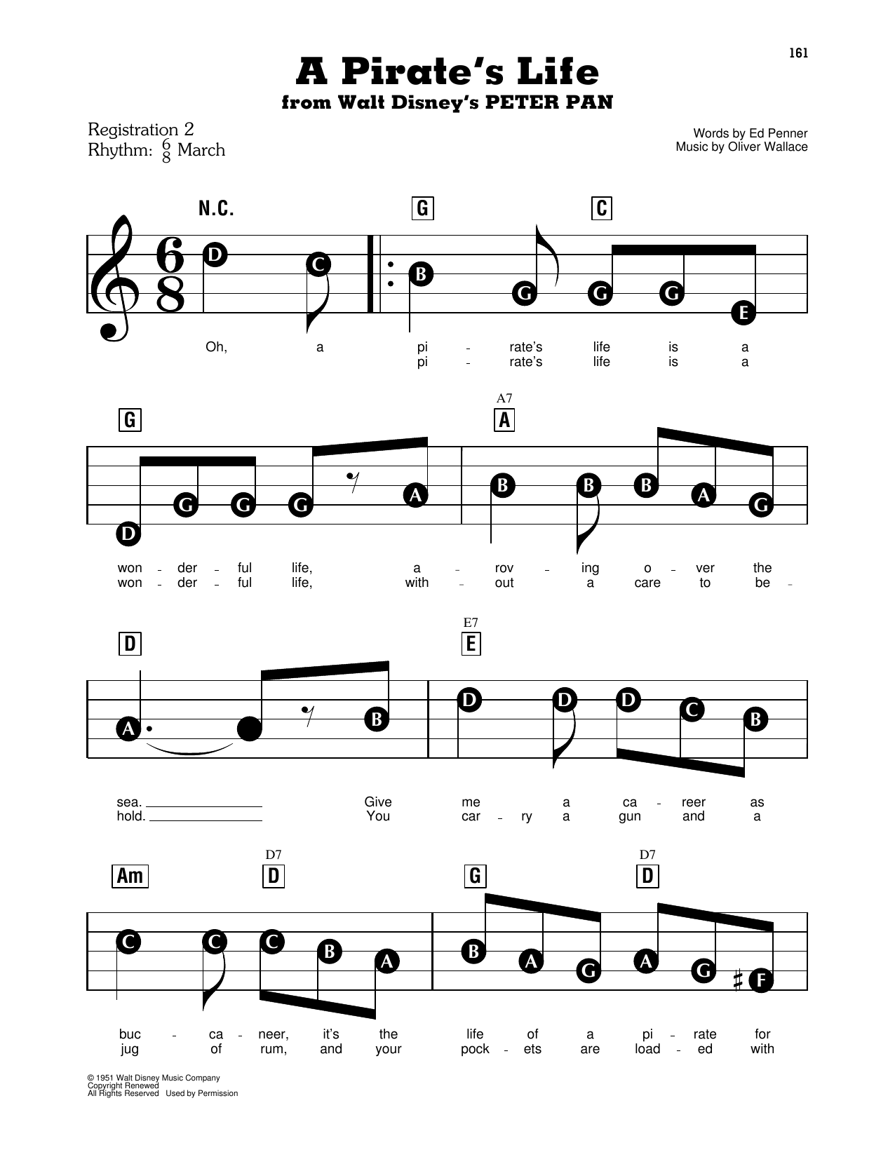 Ed Penner A Pirate S Life Sheet Music Download Pdf Score 182372