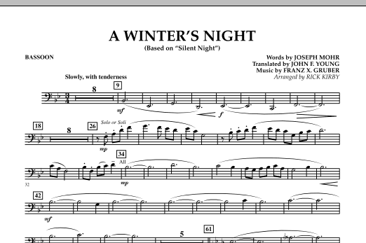 Rick Kirby A Winter S Night Based On Silent Night Bassoon