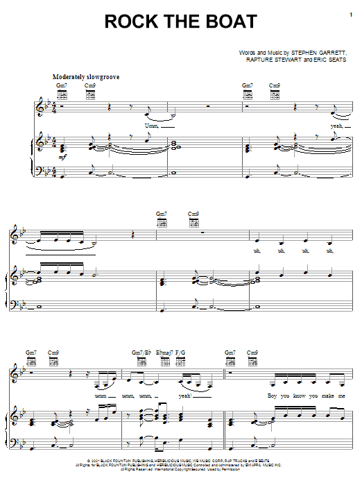 Aaliyah Rock The Boat Sheet Music Notes & Chords for Piano, Vocal & Guitar (Right-Hand Melody) - Download or Print PDF Aaliyah Rock The Boat Sheet Music Notes & Chords for Piano, Vocal & Guitar (Right-Hand Melody) - Download or Print PDF
