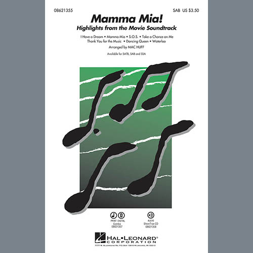 ABBA, Mamma Mia! - Highlights from the Movie Soundtrack (arr. Mac Huff), SATB Choir