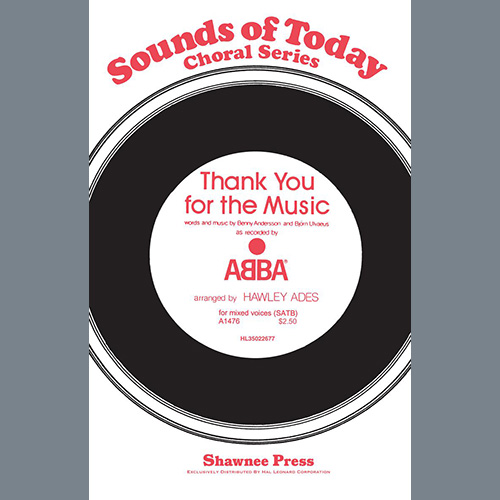 ABBA, Thank You For The Music (arr. Hawley Ades), SATB Choir