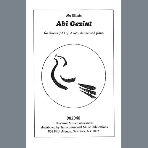 Abe Ellstein, Abi Gezint (arr. Joshua Jacobson), SATB Choir