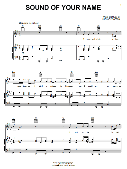 Above The Golden State Sound Of Your Name Sheet Music Notes & Chords for Easy Piano - Download or Print PDF Above The Golden State Sound Of Your Name Sheet Music Notes & Chords for Easy Piano - Download or Print PDF