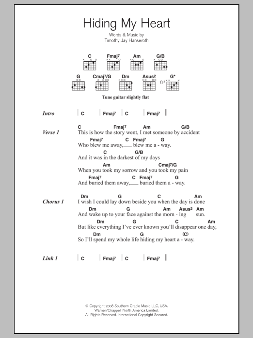 Adele Hiding My Heart Sheet Music Notes & Chords for Piano, Vocal & Guitar (Right-Hand Melody) - Download or Print PDF