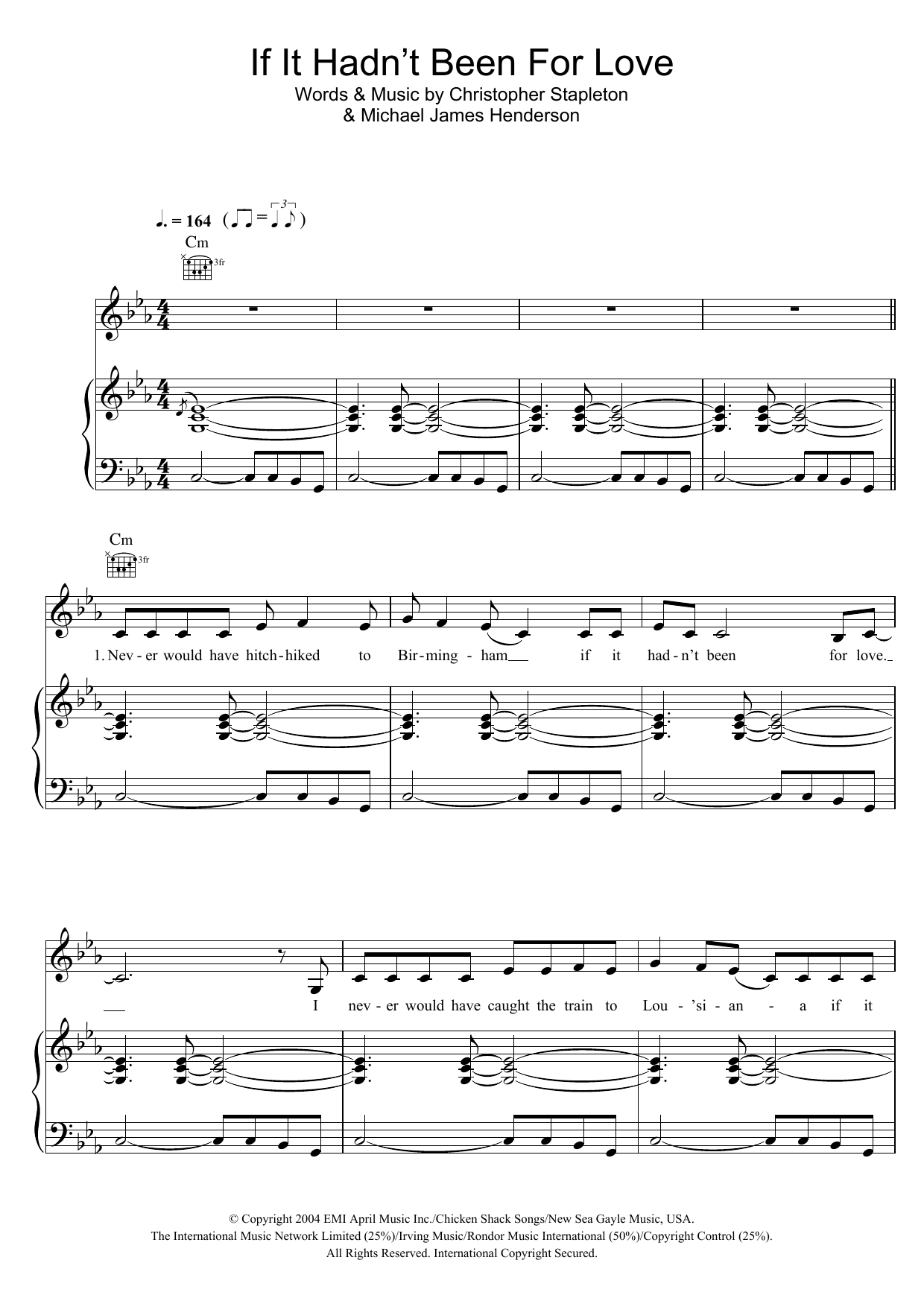 Adele If It Hadn't Been For Love Sheet Music Notes & Chords for Piano, Vocal & Guitar - Download or Print PDF
