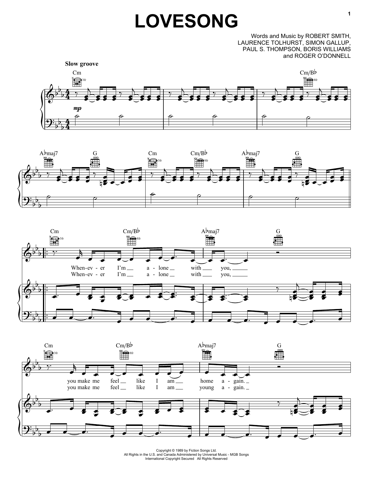 Adele Lovesong Sheet Music Notes & Chords for Piano - Download or Print PDF