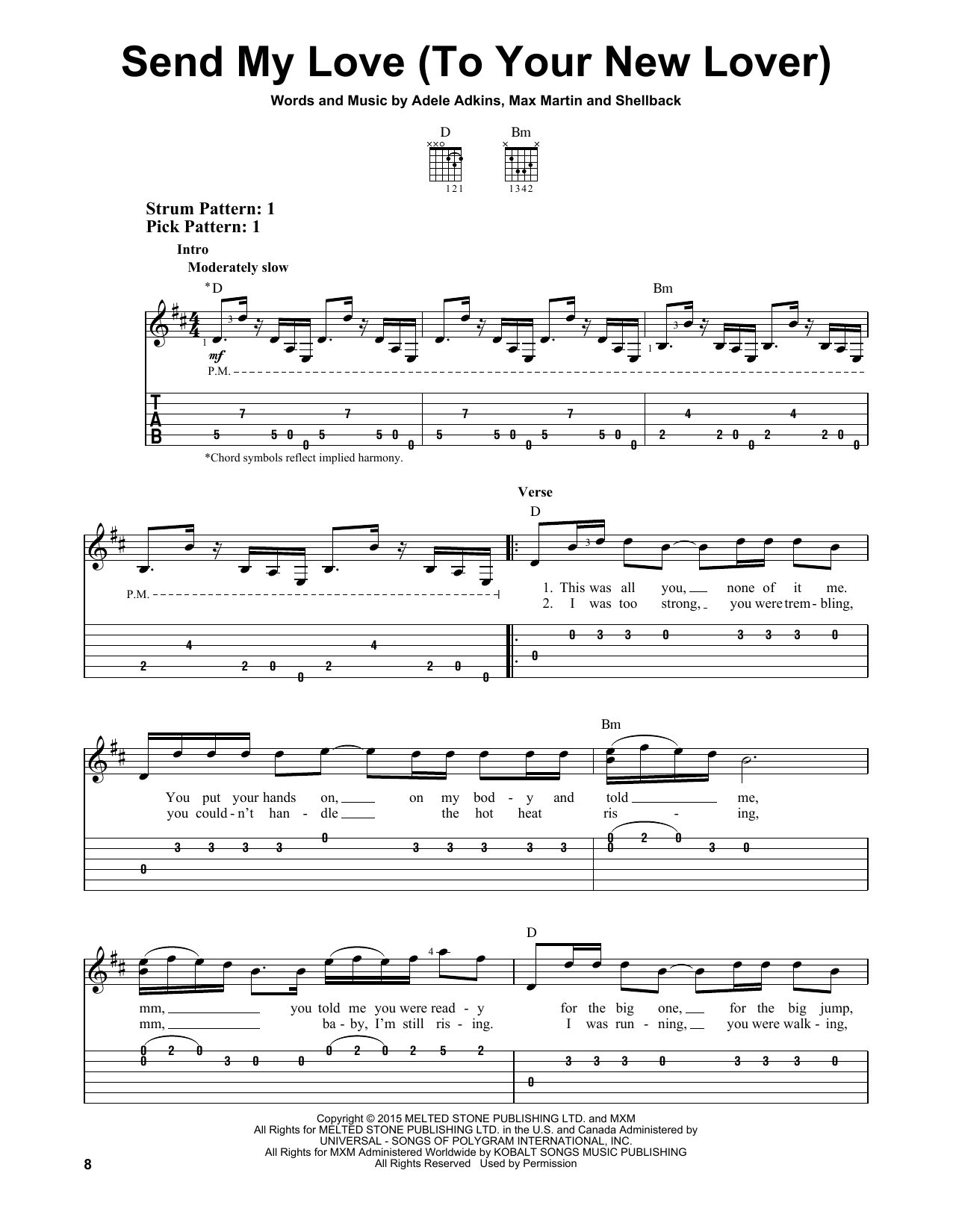 Send My Love (To Your New Lover) sheet music