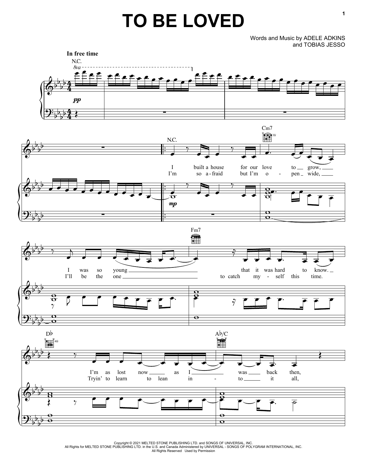 Adele To Be Loved Sheet Music Notes & Chords for Ukulele - Download or Print PDF