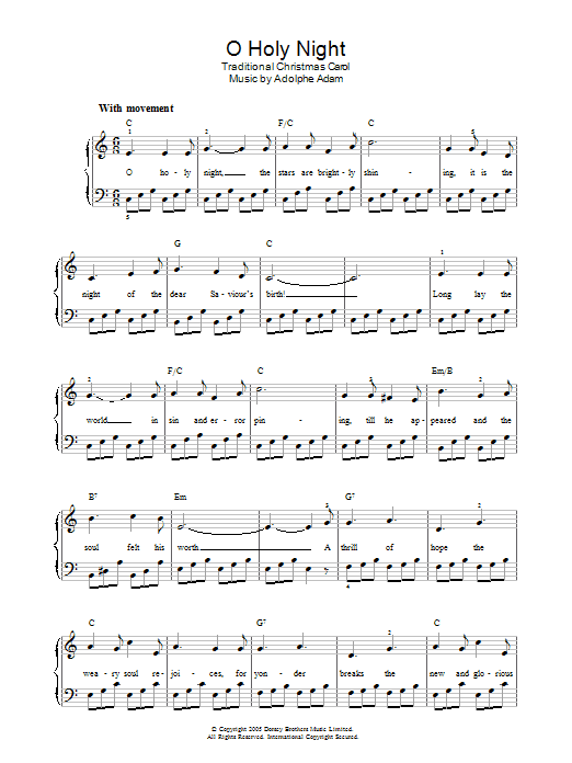 Adolphe Adam O Holy Night Sheet Music Notes & Chords for Flute and Piano - Download or Print PDF