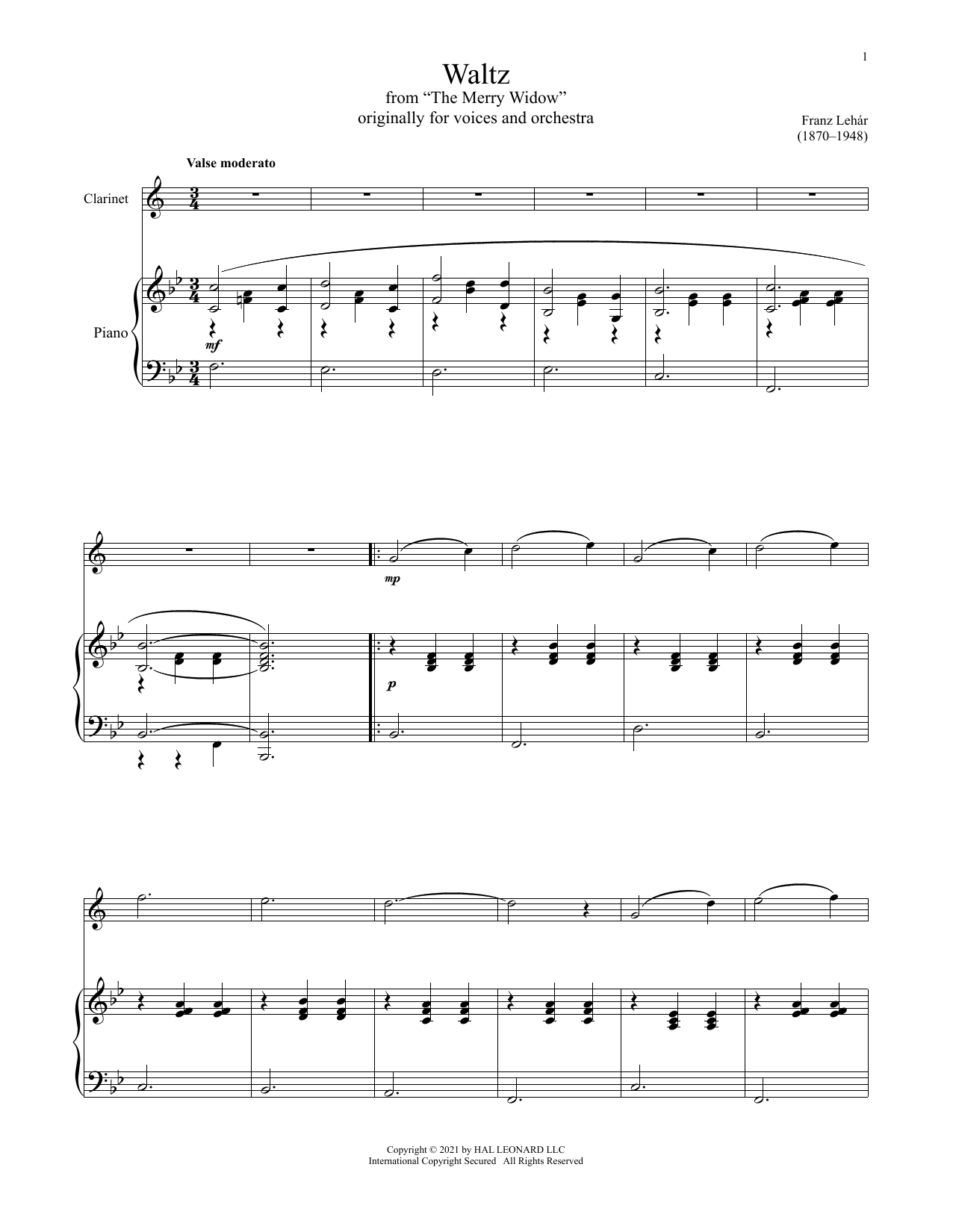 Adrian Ross The Merry Widow Waltz Sheet Music Notes & Chords for Cello and Piano - Download or Print PDF