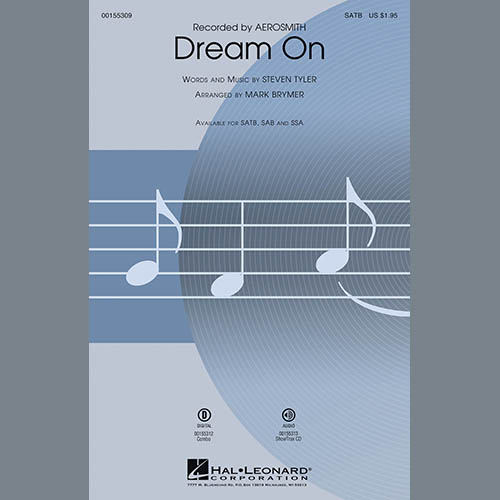 Aerosmith Aerosmith, Dream On (arr. Mark Brymer) - Trumpet 1, Choral Instrumental Pak