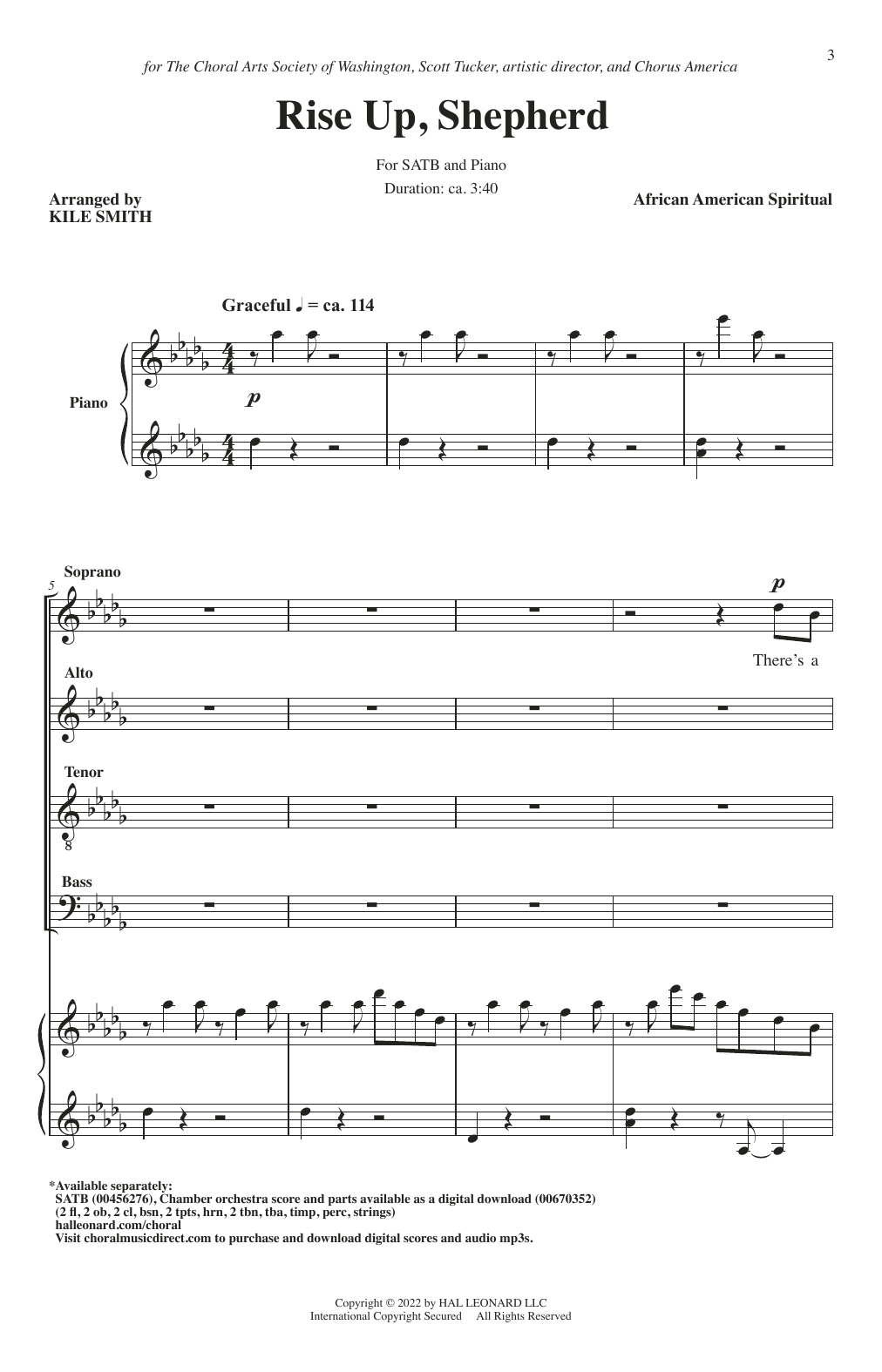 African American Spiritual Rise Up Shepherd, And Follow (arr. Kile Smith) Sheet Music Notes & Chords for SATB Choir - Download or Print PDF
