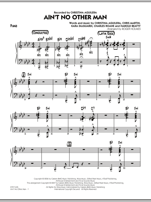Roger Holmes Ain T No Other Man Piano Sheet Music Download Pdf Score 293726