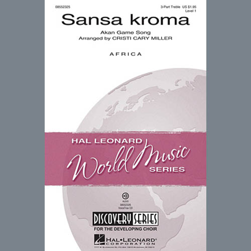 Akan Game Song, Sansa Kroma (arr. Cristi Cary Miller), 3-Part Treble