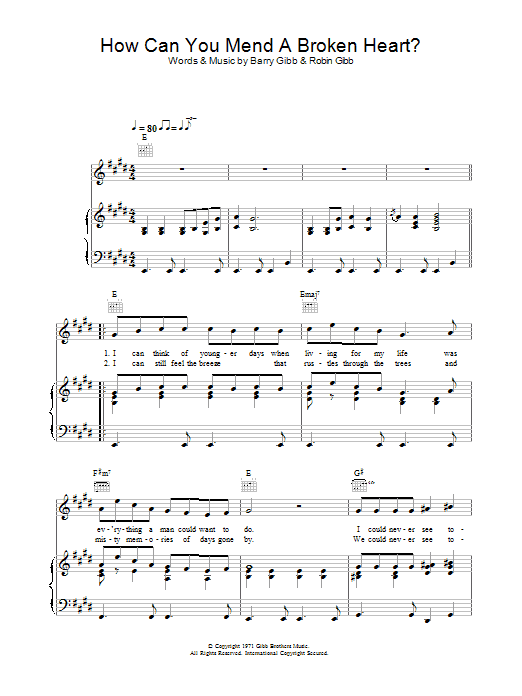 Al Green How Can You Mend A Broken Heart Sheet Music Notes & Chords for Violin - Download or Print PDF