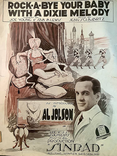 Al Jolson, Rock-A-Bye Your Baby With A Dixie Melody, Easy Piano